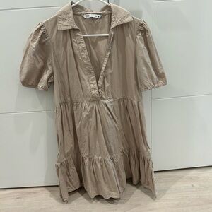 Zara Women's Beige Mini Dress